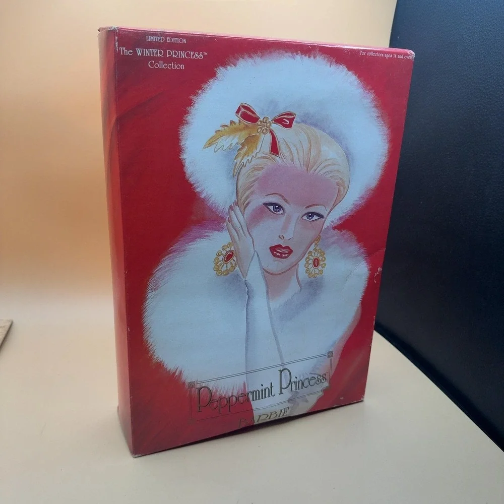 Barbie Peppermint Princess Doll Limited Edition Winter Collection, rough cond